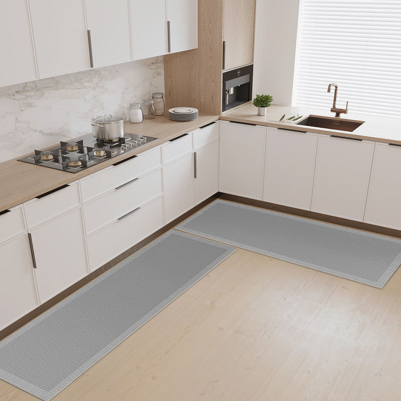 For homekitchen floor mat non-slip oil-proof wipeable no-wash for home stain-resistant waterproof door mat absorbent floor mat