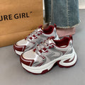 Best sellingplatform shoesthick soledad shoes women petites height increasing 2026 super popular new arrivalautum silver sports casual shoes