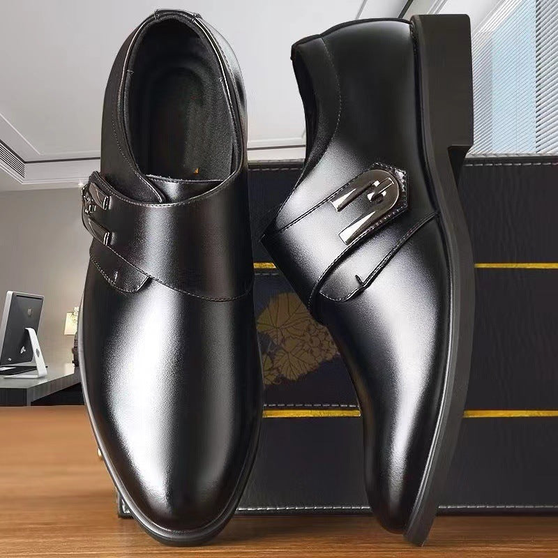 Men's leather shoes - soft leather, soft sole - business casual, work, security, dad shoes - wholesale & dropshipping available