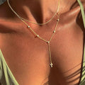 Amazon cross-border new cross necklace niche design y-shaped necklace ins fashion stylish jewelry wholesale