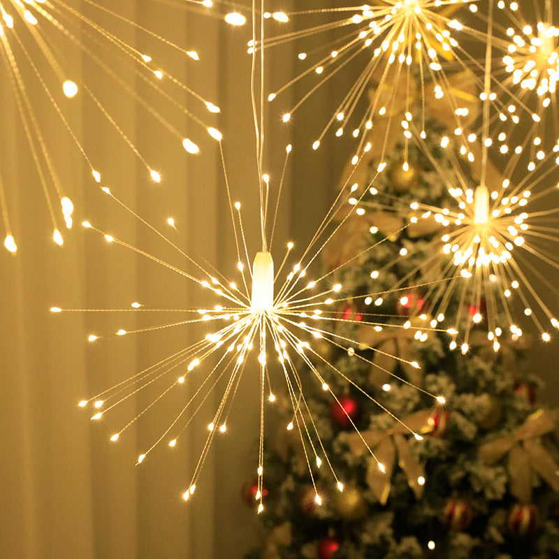 LED fireworks copper wire light curtain light Christmas decoration lights wedding holiday background arrangement Gypsy lighting