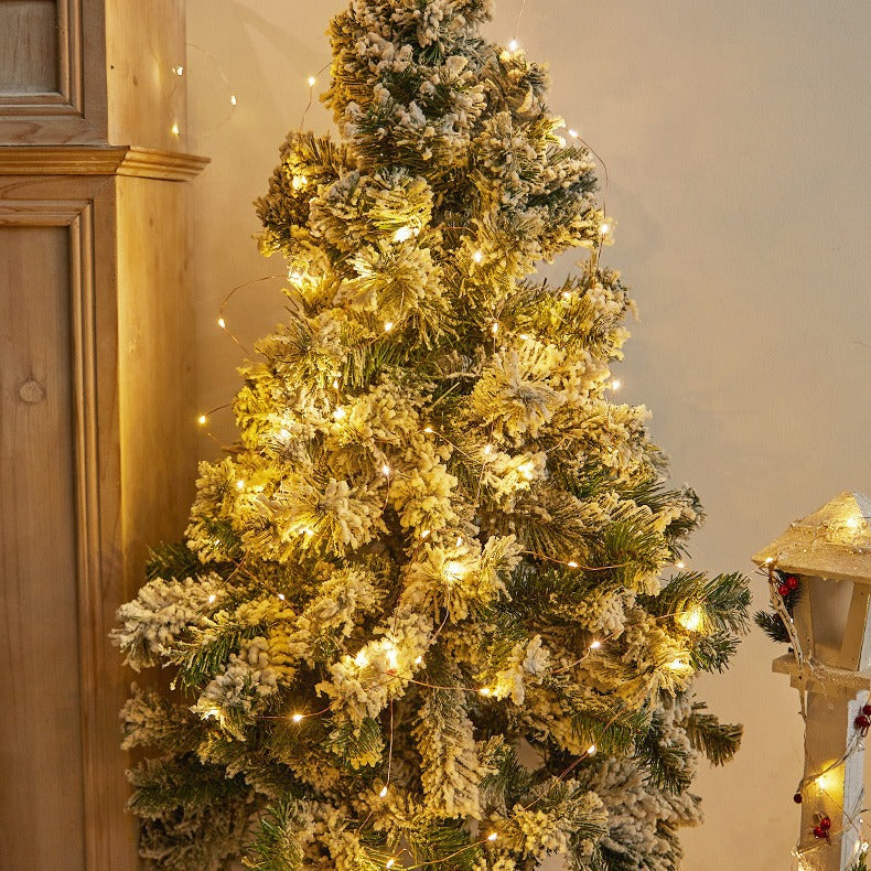 LED solar copper wire light string eight-function outdoor waterproof small colorful light string Christmas atmosphere decorative flash light