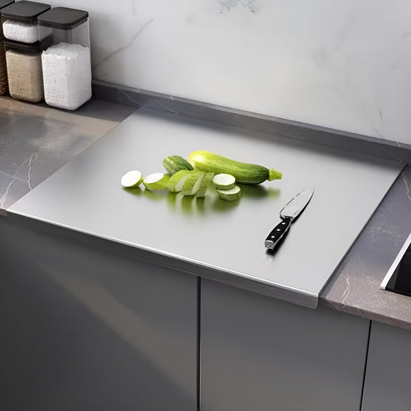 Thickened stainless steel rolled panel chopping board and panel cutting board kneading board double-sided household mildew-proof kitchen large cutting board