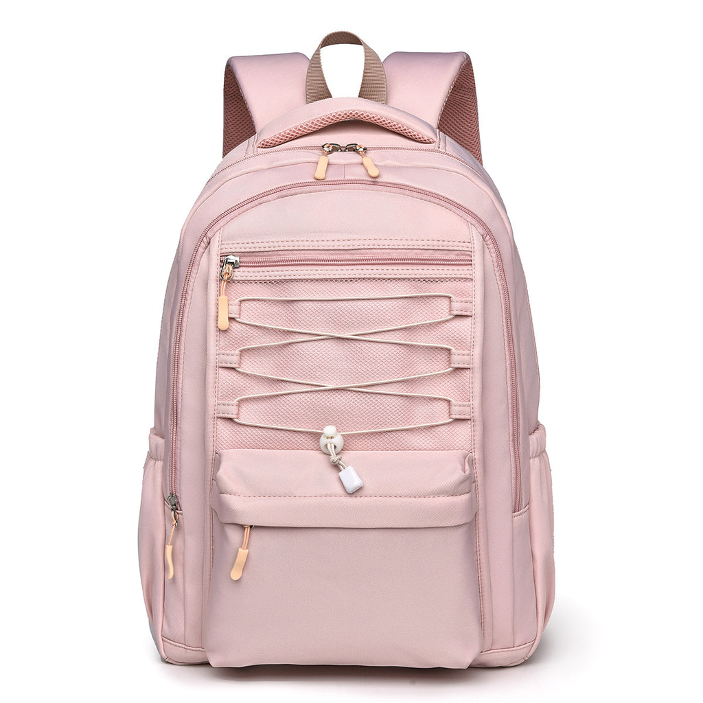 Cross-border new fashion and leisure student schoolbag large capacity trend versatile backpack lightweight simple travel backpack
