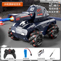 remote control toy tank - stunt electric spray water bomb launcher tank with lights and music