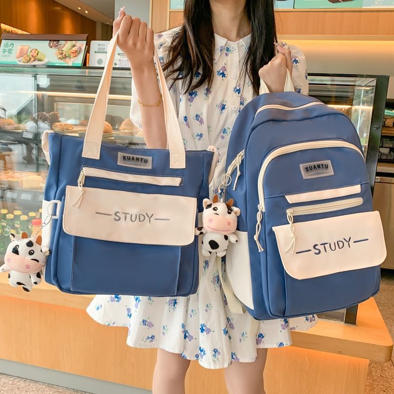 School bag wholesale children's high school junior high school primary school students grades one, two, three to six ultra-light weight reduction backpack women's multi-capacity