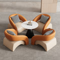 Business reception & negotiation sofa table set - ideal for hotels, sales centers, lobbies, beauty salons, and lounge areas - single seater sofa