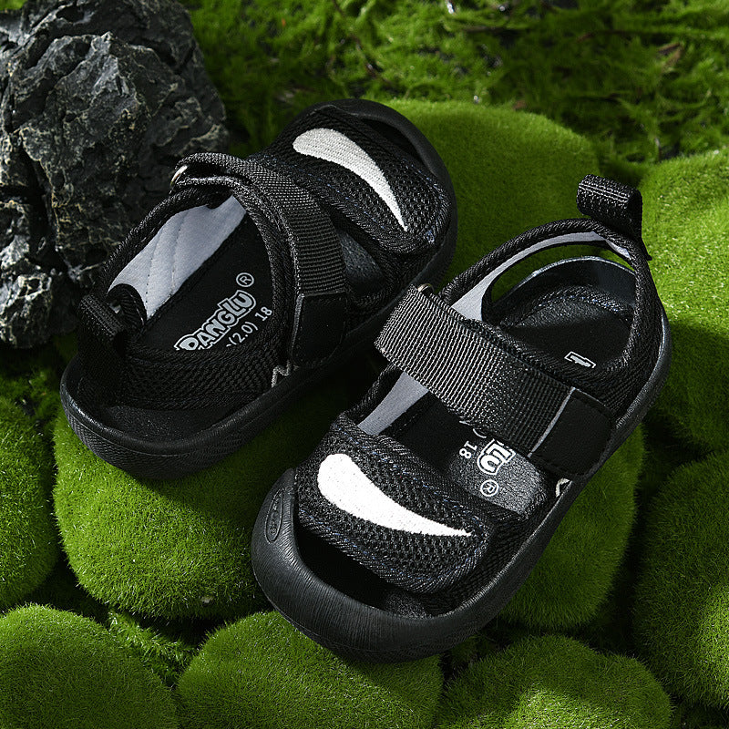Baby sandals boys summer toddler shoes 0-1-3 years old infant anti-slip soft sole mesh shoes for babies and toddlers, girls' shoes