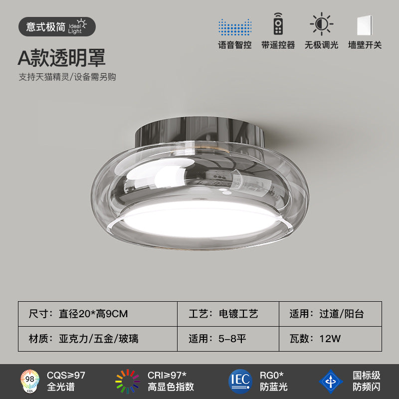 [Strict selection] Aisle light Italian minimalist entrance entrance foyer light full spectrum eye protection cloakroom ceiling light
