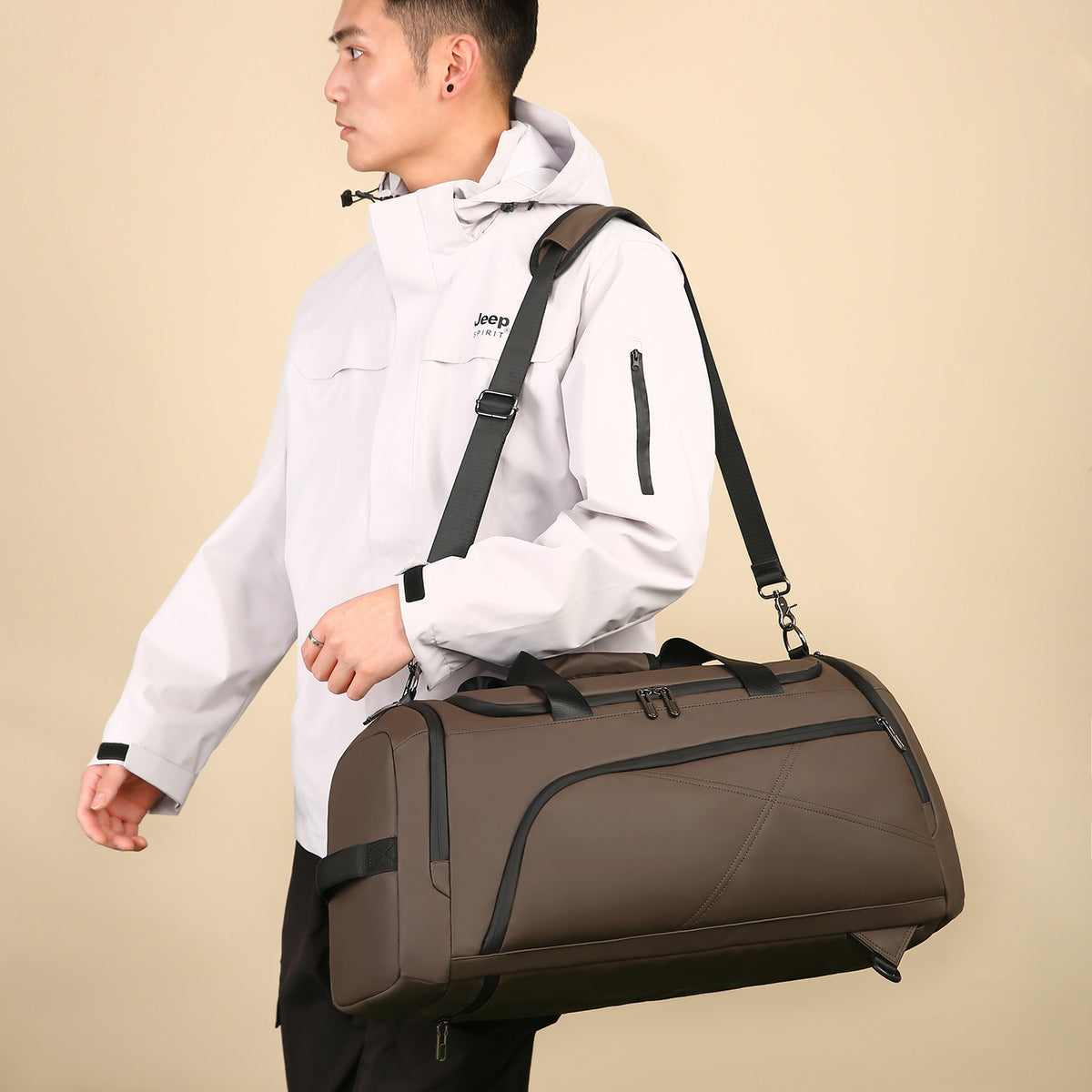 New outdoor sports training bag cover tie rod dry and wet separation travel bag large capacity multi-function double back luggage bag