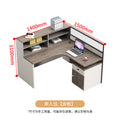 Saint li office desk and chair set - minimalist modern design for finance, staff, and computer workstations with partition