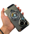 Electroplated breathable heat dissipation shell suitable for huawei p70pro mobile phone case magnetic gyro bracket mate60pro hard shell