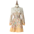 Autumn new arrival australian slotprintingelegance vacation waist elegant slimming look skirt exquisite single breasted with belt