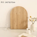 Nordic irregular plate dinner plate western food plating simple solid wood tray ornament for home korean style ins style
