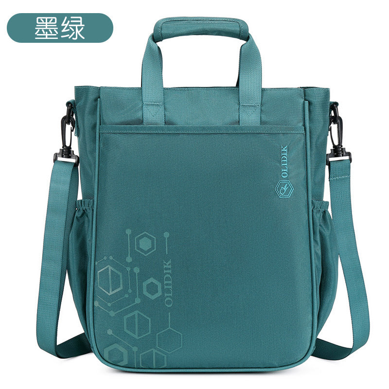 Primary school students tutoring bag Large capacity children's hand-held book bag Nylon girls and boys tutoring class make-up storage bag