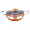 thickened double-ear soup pot 18-26cm non-stick household kitchen pot set gift aluminum pot pot