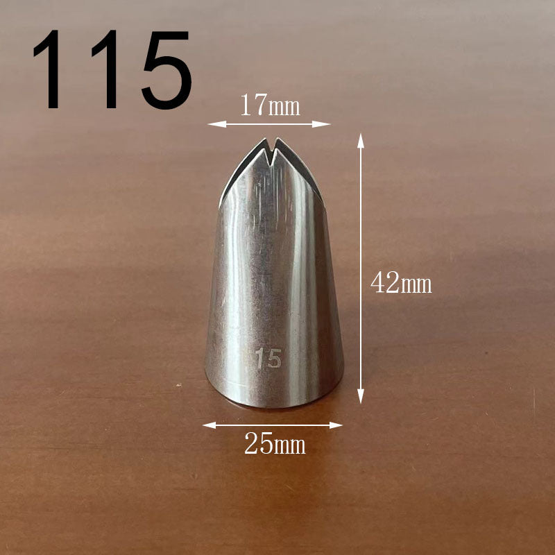 Medium decorating nozzle 1m#2d# seamless 304 stainless steel cream cake baking decorating tool in stock wholesale