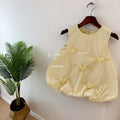 new girls' summer outfit: versatile sleeveless tank dress with cute heart and chic tulip design