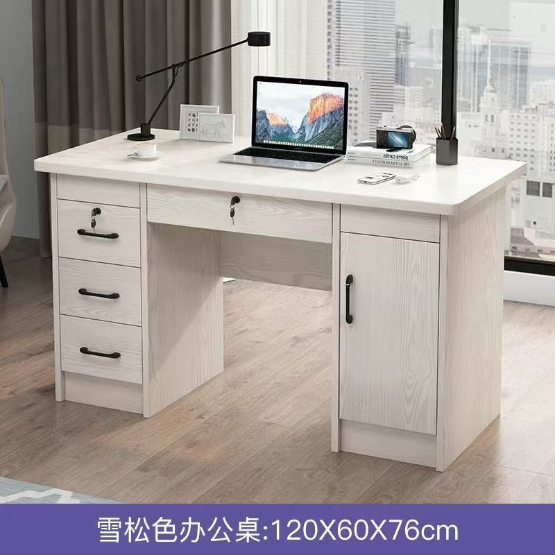 Solid wood eco-friendly desktop computer desk - office desk, small apartment home use, drawer bedroom desk, student table, writing desk