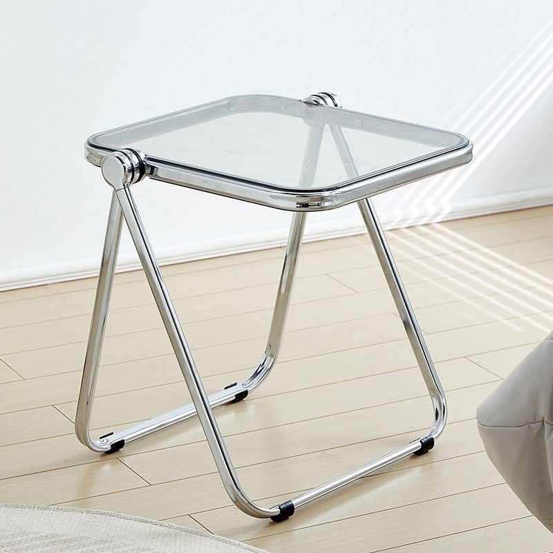 Transparent foldable small coffee table casualfor homecasual sofa corner table balcony small table scandinavianaccessible luxury bedroom side table