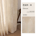 New arrival french iris gauze sun protection and light-proof living room bedroom balcony plant flower jacquard window gauze relief high