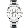 watch fake three-eye men's steel band watch business casual calendar quartz watch men's spot other