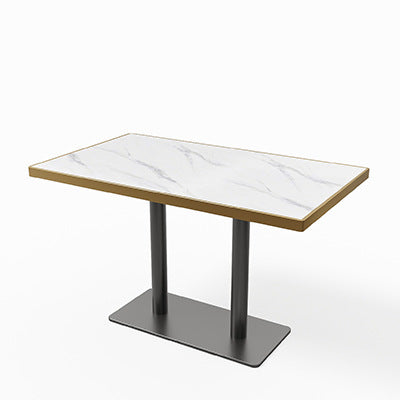 Customized dessert milk tea shop rock slab table and chair combination simple burger steak noodle shop coffee western restaurant card seat sofa