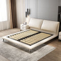 Foshan furniture factory customized genuine leather bed 1.68m double bed little elephant ear bed large bed master bedroom large bed
