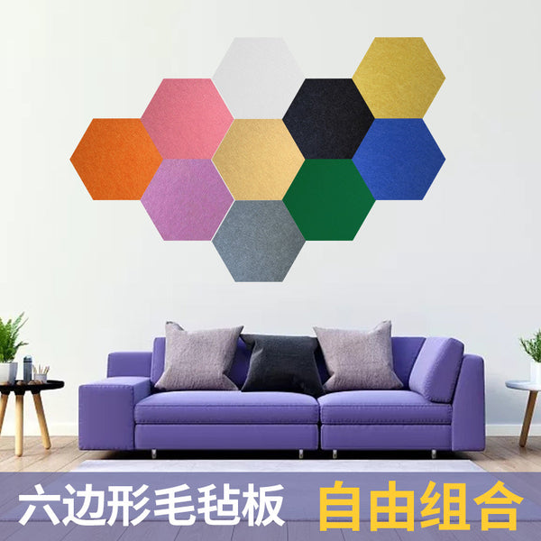 ins Nordic style felt board wall sticker kindergarten works display cork board photo wall sticker self-adhesive bulletin board