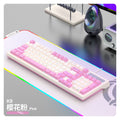 Viper km800 mechanical feel gaming keyboard and mouse wired illuminated set - 98 keys - office/home usb