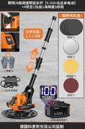 Cordless handheld wall finishing machine - lithium battery powered concrete polisher for cement mortar and electric wall grinding