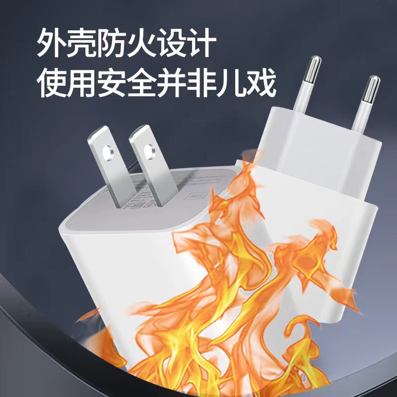 pd20w fast charging head suitable for apple charger set a+c dual-port charger european, american, australian and british regulations wholesale