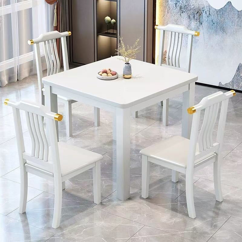 Square dining table for home80 all solid wood small square table modern chinoiserie playing cards small apartment dining table rental room table