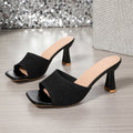 summer new arrival: plus-size high-heeled slides for women (sizes 36-42). wholesale available. dropshipping to  and
