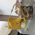 Women's casual crossbody bag - 2026 spring/summer new arrival - wide strap versatile canvas bag - large capacity commuter shoulder bag