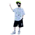 Boys' summer outfit set:  new arrival - lightweight, sporty, and stylish for older boys. cool and trendy summer wear