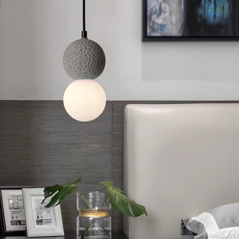 Bedroom bedside small chandelier restaurant bar cream style japanese wabi-sabi b&b entrance light luxury modern simple scandinavian