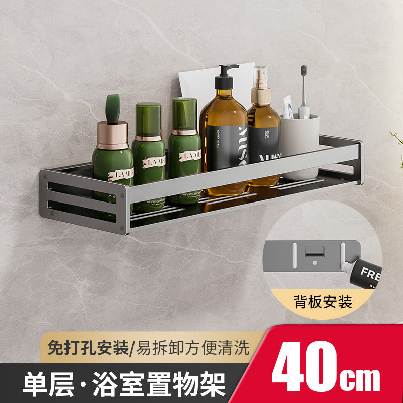 Removable bathroom rack No punching Wall-mounted toilet Toilet washstand Wall toilet storage rack