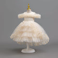 Ready-to-ship new children's formal dress - floral train princess dress for little girls, perfect for piano recitals and performances