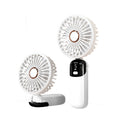 New handheld small fan portable mini usb student dormitory small fan charging desktop blowing food supplement folding fan