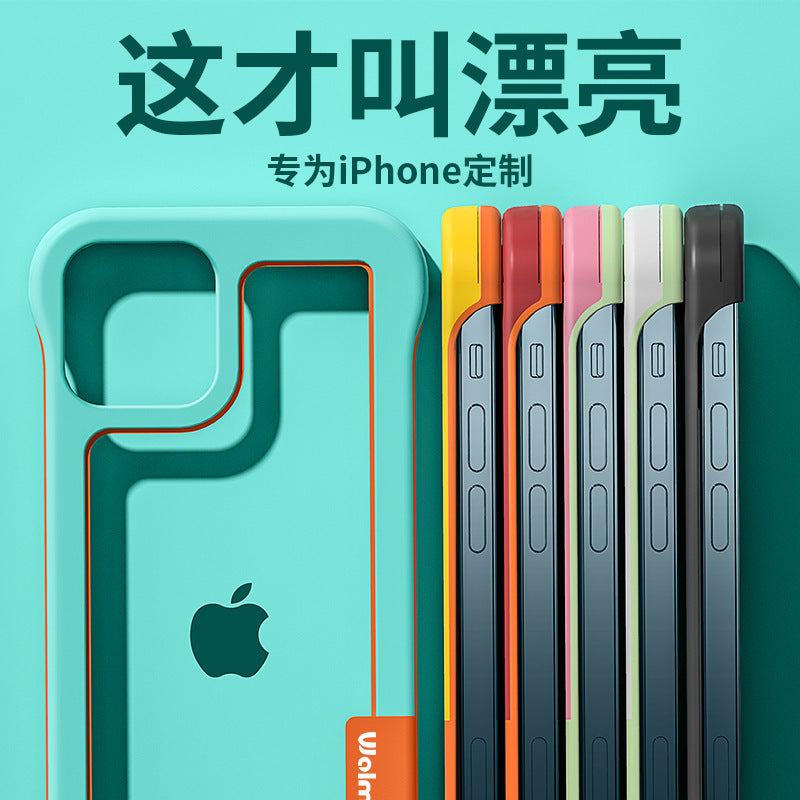 Two-color frameless heat dissipation hollow suitable for iphone15 apple 13 silicone soft edge xr wholesale mobile phone case 16