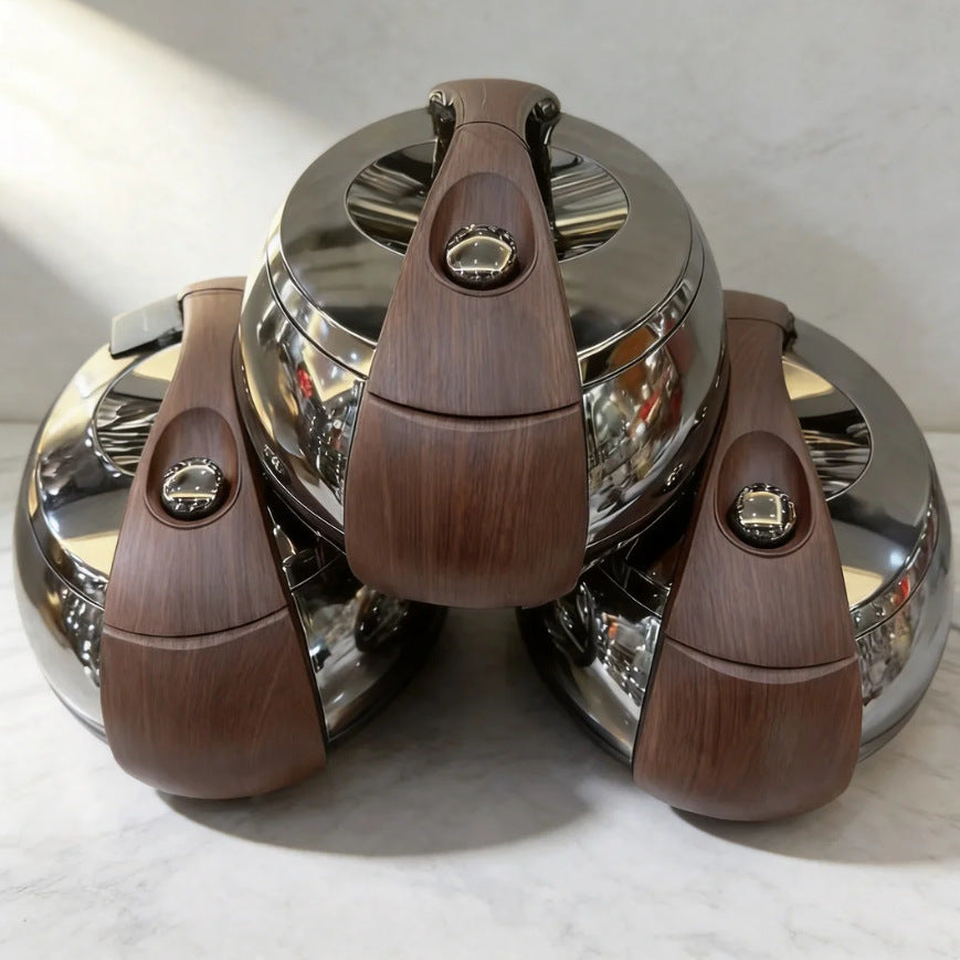 High-end luxury new food warmernew arrival cross-border 3pcs thermal insulation tableware 4l-5l-6l large capacity