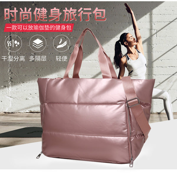 2024 New Fitness Bag Sports Bag Dry and Wet Separation Thickened Swimming Bag Yoga Handheld Shoulder Travel Duffel Bag