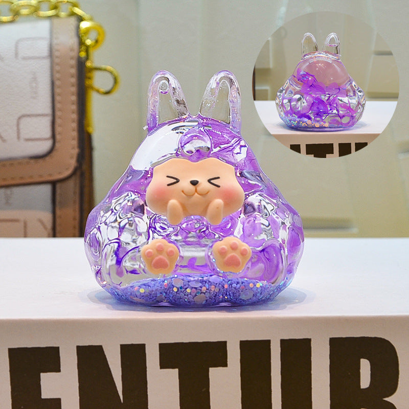 oversized three-dimensional quicksand KIKI shopping mall blind box figure desktop ornament car pendant DIY jewelry accessories