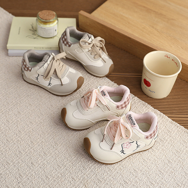 Vancahao kids' argan shoes,  spring new collection: soft-soled running sneakers for boys, breathable athletic shoes for girls