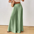 independent station new arrival cross-border fashionelegance mid-waist wide-leg pants pants