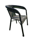 Balcony table and chair courtyard rattan chair three-piece outdoor chair rattan thickened elderly backrest casual outdoor table and chair