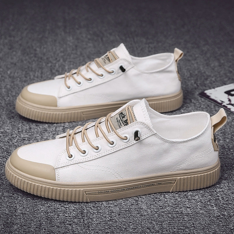 Low ankle canvas shoes breathable men's shoes trendy shoes 2025springnew arrival shoes easiest for matchtrendy sneakers k-stylecasual shoes