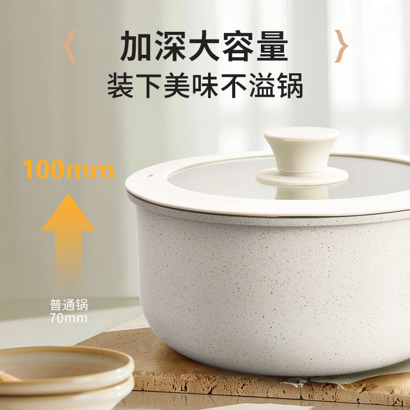 Zhejiang yongkang new detachable handle frying pan wholesale - non-stick cookware set for home use