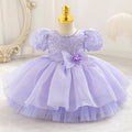New in stock: sequined tulle cake princess dress for girls - perfect for baby's birthday!